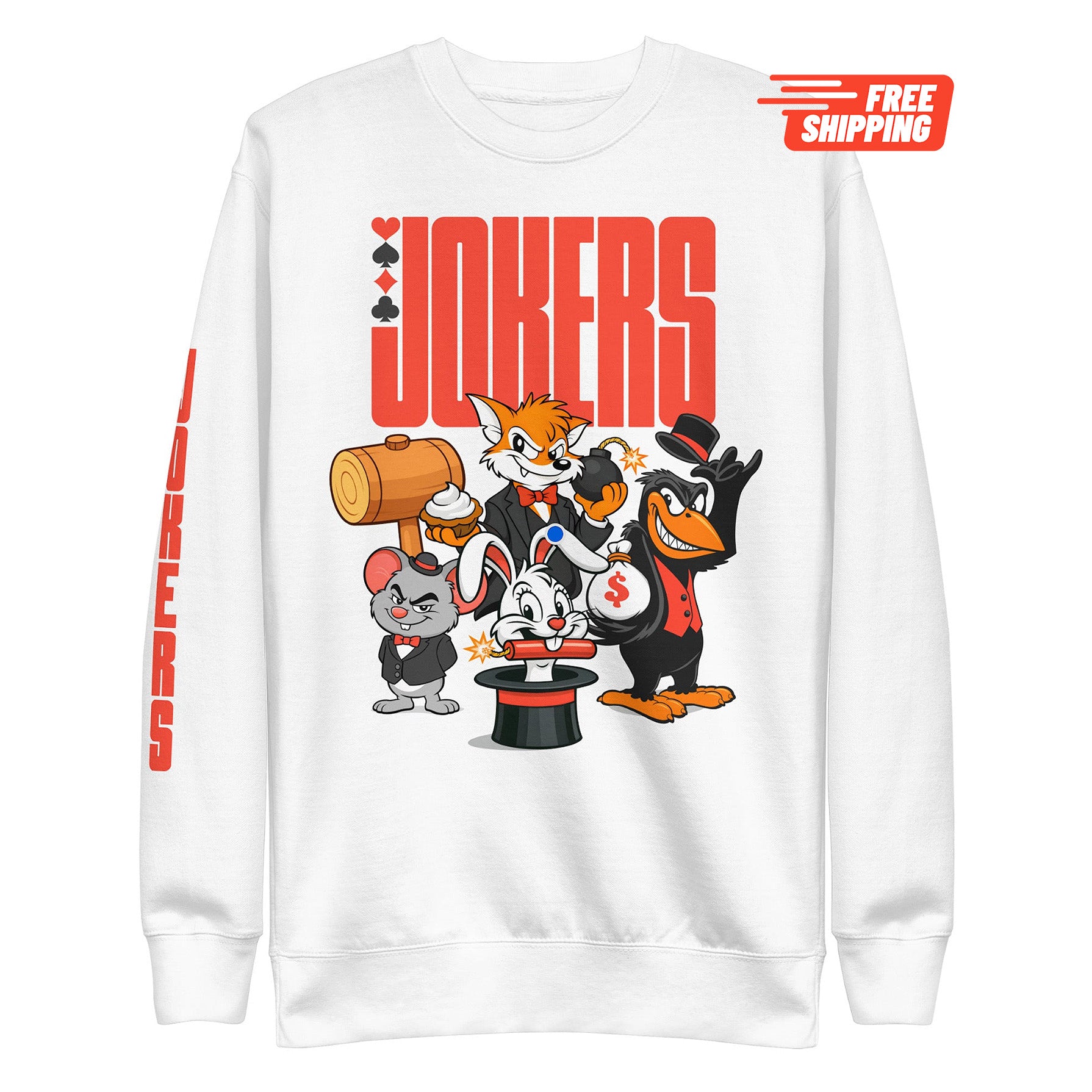 JOKERS CREWNECK SWEATSHIRT - JOKERS
